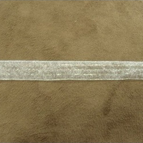 Ruban organza blanc irisé 14 mm, vendu par 4 mètres , soit 0.75€ le mètre