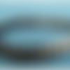 Ruban pailleté noir croquet de sequin elastique, 15 mm