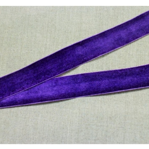 Ruban velours violet,25 mm
