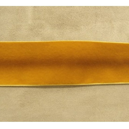 Ruban velours marron / miel,50 mm