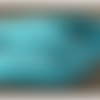 Ruban avec deux bandes velours bleu canard , 25 mm