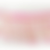 Nouveau ruban frange perlé rose indien ,hauteur total 8 cm/hauteur perle 7 cm