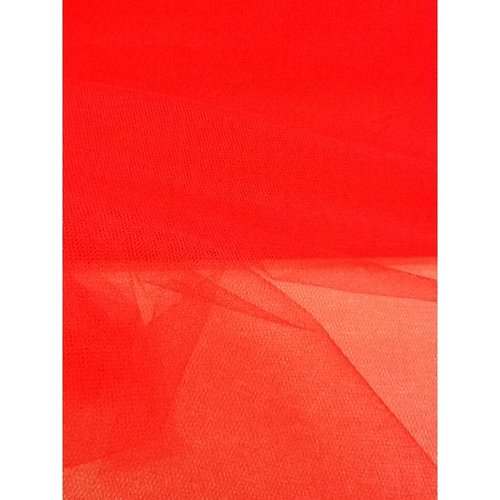 Tulle rigide couleur rouge synthétique ,140 cm