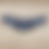 Écusson militaire à coudre motif étoile bleu ,largeur 9cm sur hauteur 5cm