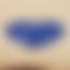 Nouvelle petite coudiere simili cuir bleu roi  ,motif coeur largeur 10 cm /hauteur 10 cm