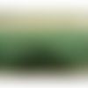 Ruban fantaisie polyester et coton vert,2.5 cm