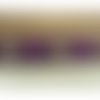 Ruban fantaisie polyester violet & bordeaux,4 cm