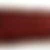 Ruban fantaisie polyester et coton surbrodé rouge 40 mm