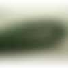 Ruban fantaisie viscose/ velours vert 1.5 cm