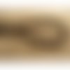 Ruban fantaisie viscose croquet marron,1 cm