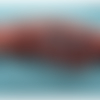 Ruban fantaisie froncé élastique bordeaux,1.3 cm