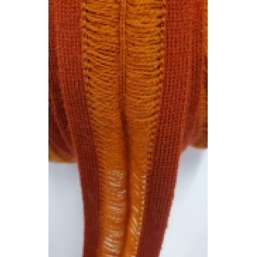 Nouveau ruban fantaisie lainage orange,5 cm