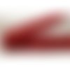 Nouveau ruban fantaisie carreau réversible rouge,2.5 cm