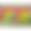 Ruban pompon multicolore,6.5 cm
