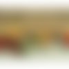 Ruban pompon multicolore,4cm de largeur et avec les pompons 8 cm
