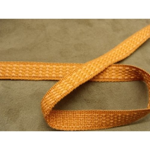 Promotion ruban ameublement orange,1.5 cm, vendu par 5 metres / soit 1.30€ le metre
