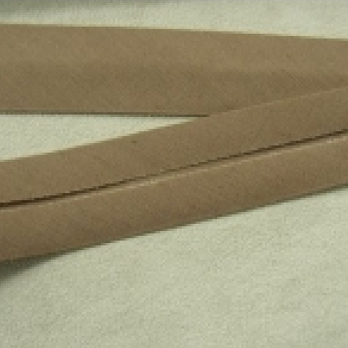 Lot de 5 metres  ruban biais- 20 mm interieur /10 - 10 mm- coton - marron beige