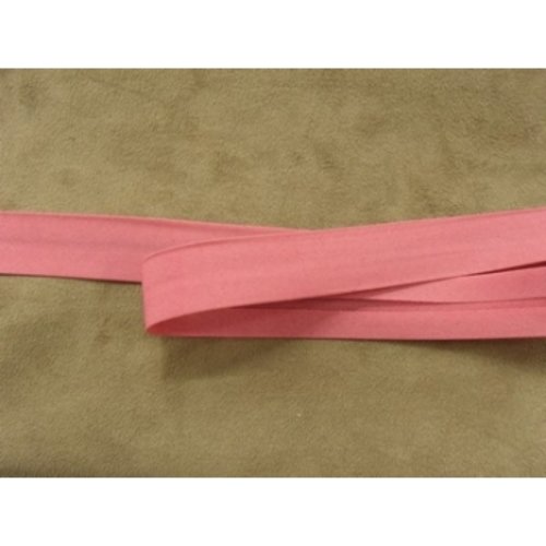 Promotion ruban biais- 20 mm interieur /10 - 10 mm- coton - rose fuchsia,vendu par 5 metres /soit 0.75€ le metre