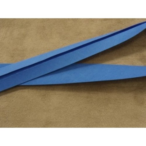 Promotion ruban biais- 20 mm interieur /10 - 10 mm- coton bleu roi, vendu par 5 metres /soit 0.75€ le metre
