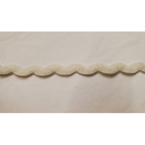 Nouveau ruban serpentine blanc cassé,8 mm