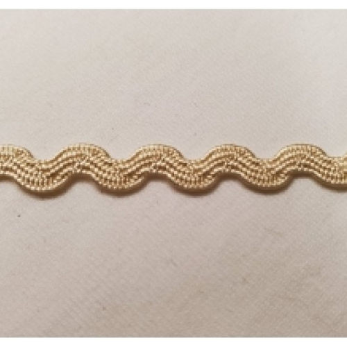 Nouveau ruban serpentine beige,6 mm