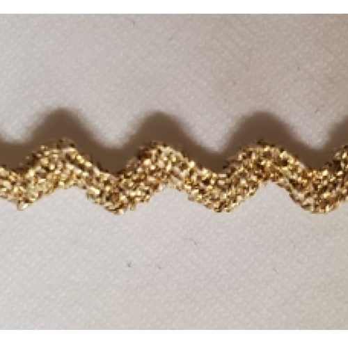 Nouveau ruban serpentine doré ,5 mm, vendu par 5 metres