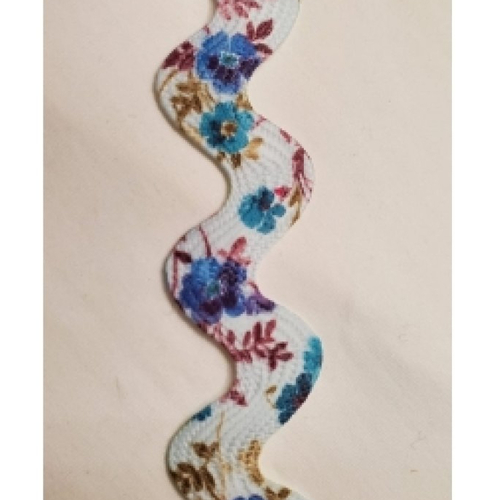 Nouveau ruban serpentine multicolore fleuri ,2.5 cm