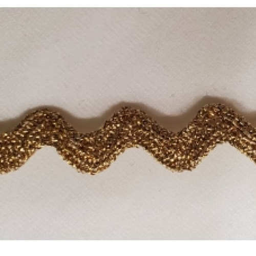 Nouveau ruban serpentine doré,1 cm