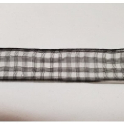 Nouveau ruban vichy à carreau noir et blanc,2 cm