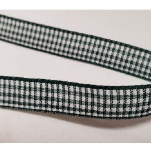Nouveau ruban vichy à carreau vert et blanc,1 cm