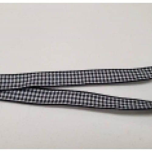 Nouveau ruban vichy à carreau noir et blanc,1 cm