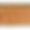 Macrame / guipure coton bicolore orange, 16 cm