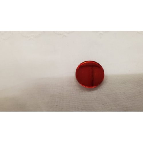 Strass effet miroir rouge ,18 mm,vendu à l'unité