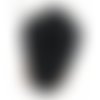 Collier perle acrylique noir,70 cm, belle qualité