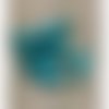 Perles losange turquoise ,diametre: 10mm sur hauteur de 20mm,vendu par 10