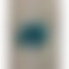 Perles striée turquoise ,diametre: 10mm sur hauteur de 20 mm,vendu par 10