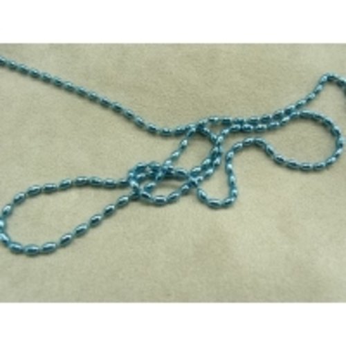 Chaine metal - 2 mm - bleu
