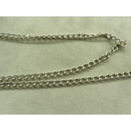 Chaine metal - 7 mm /5 mm - argent