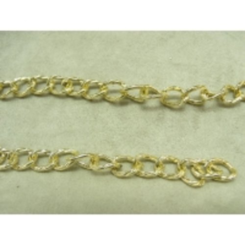 Chaine métal 1 cm, dore, pour bandoulière de sac - pour customiser un vêtement de cuir ou un objet ou fabriquer un bijou