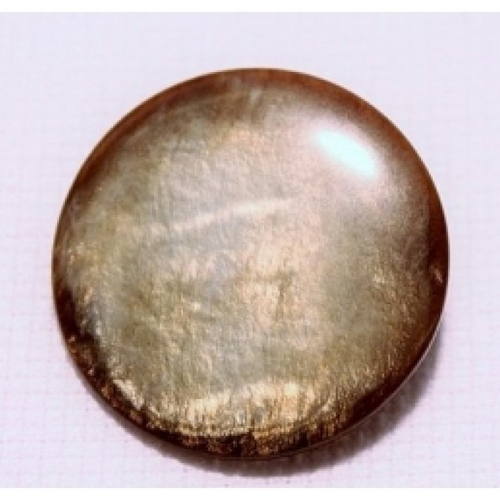 Bouton marron marbré, 31 mm