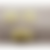 Bouton brandebourg - jaune taille: longueur de 5,5cm sur la largeur de 2,5cm
