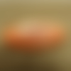 Bouton / bûchette à 2 trou rouge / oranger ,longueur: 4,5 cm / largeur: 1,7 cm