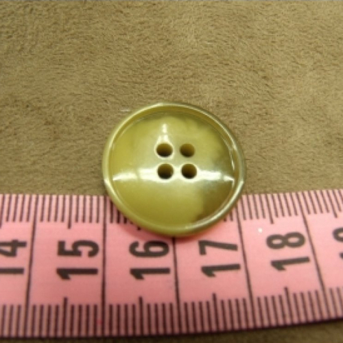 Bouton acrylique marbré à 4 trous, 22 mm,de belle qualité