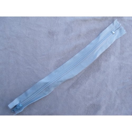Fermeture a glissière bleu azurite ,20 cm