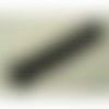 Fermeture a glissière noir sur bout argent ,10 cm