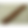 Fermeture  a glissière marron ,10 cm