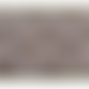 Nouvelle dentelle de calais surbrodée night shade lurex argent, 18 cm  de fabrication française
