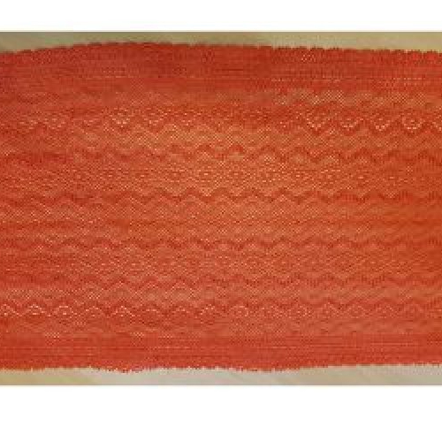 Nouvelle dentelle de calais rouge moscow, 22 cm  de fabrication française