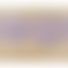 Nouvelle dentelle de calais  surbrodée lila, 7 cm, de fabrication française