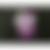 Écusson à coudre- motif: bonhomme dans la boite violet et blanc,largeur 3,5 cm sur hauteur 5 cm